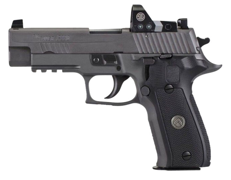 Sig Sauer P226 Legion Double action Single action handgun with Romeo 1 pro optic