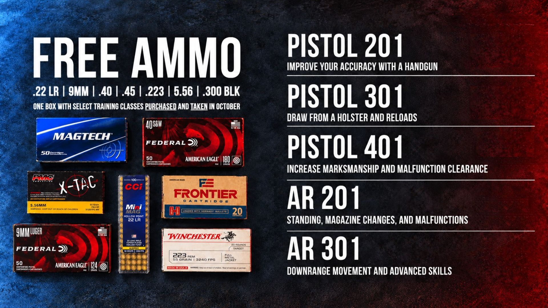 FREE Box Of Ammo With Select Classes